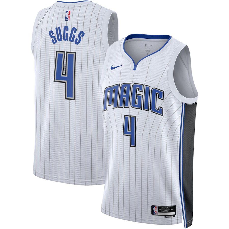 Men Orlando Magic #4 Jalen Suggs Nike White Association Edition 2022-23 Swingman NBA Jersey->orlando magic->NBA Jersey